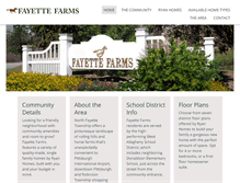 Tablet Screenshot of fayettefarms.com